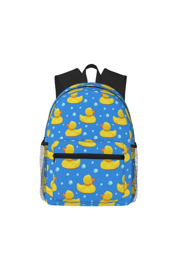Cute Yellow Rubber Ducks Large Capacity Backpack Classic Style Backpack Casual Backpack Water-Resistant School Work Travel Outdoor Backpack