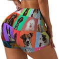 thumbnail image 1 of Picia Cute doggies Printed Workout Shorts for Women Seamless Scrunch Butt Lifting High Waisted Yoga Gym Booty Running Moisture-wicking Short Pants-X-Large, 1 of 8
