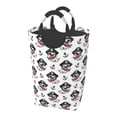 thumbnail image 1 of Picia DOG IS WEARING PIRATE COSTUME Laundry Basket With Handles Laundry Hamper Toys Storage Organizer Foldable Bucket Washing Bin Dirty Clothes Bag For Home Bathroom Bedroom Dorm, 1 of 6