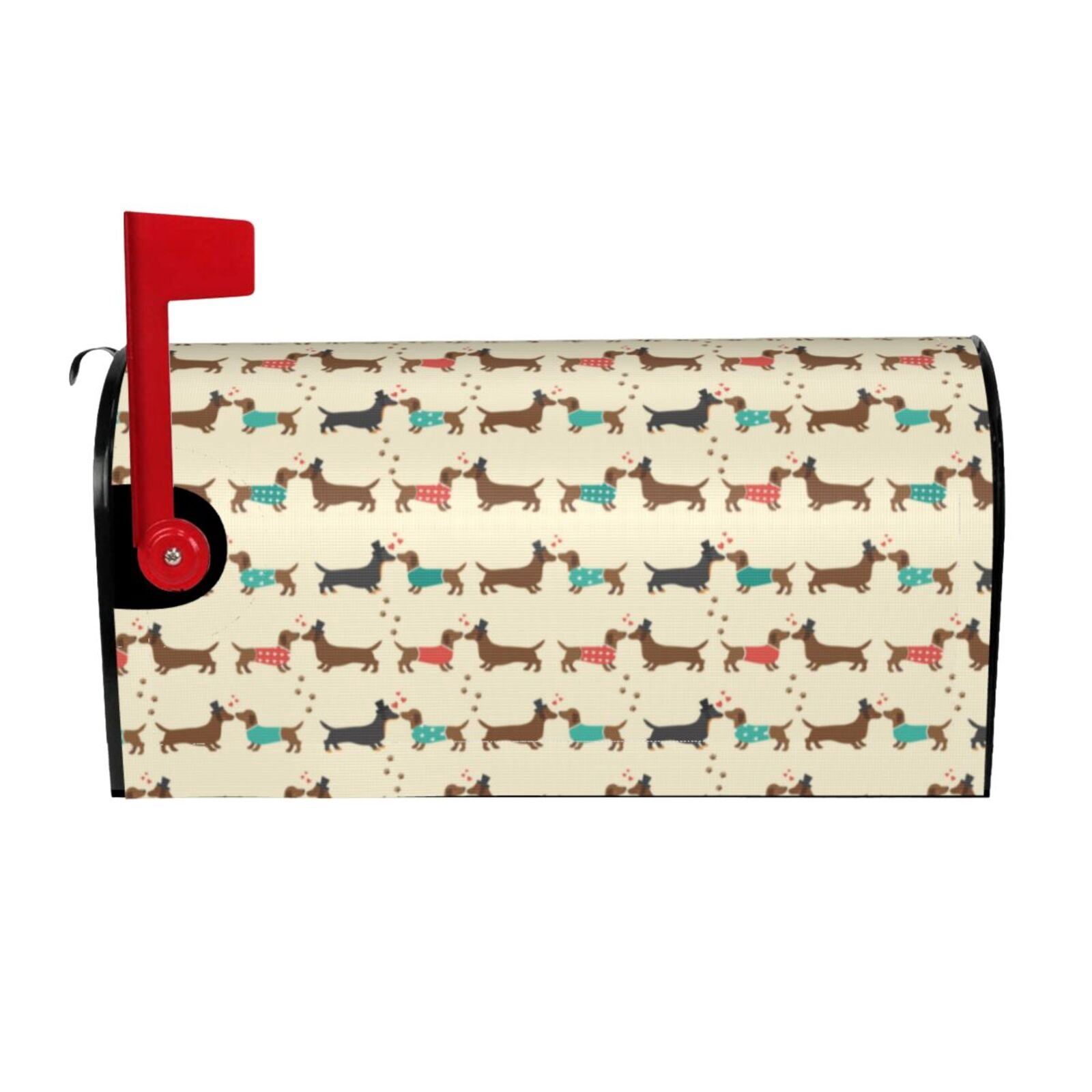 Picia Dachshund Dog Magnetic Mailbox Cover Standard Size-21x18 in