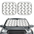 thumbnail image 1 of Picia Dachshund Dog Puppy 2 Piece Car Windshield Sun Shade Foldable | Foldable Sun Shield for Front Window Blocks UV Rays and Keeps Your Vehicle Cool-Large, 1 of 7