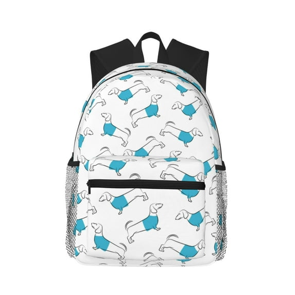Picia Dachshund Dog Puppy Large Capacity Backpack Classic Style Backpack Casual Backpack Water-Resistant School Work Travel Outdoor Backpack
