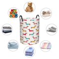 thumbnail image 1 of Picia Dachshund Dog Puppy Large Laundry Basket, Waterproof, Freestanding Laundry Hamper, Collapsible Tall Clothes Hamper with Extended Handles-Small, 1 of 8
