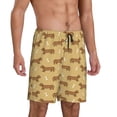 thumbnail image 1 of Picia Dachshund Dog Puppy Pajama Shorts for Men, Men's Pajama Bottoms, Sleepwear,Short Pajama Pants-3X-Large, 1 of 9