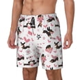 thumbnail image 1 of Picia Dachshund Dog Puppy pattern Mens Swim Trunks with Compression Liner Stretch Beach Shorts Quick Dry with Zipper Pockets No-Chafing Board Shorts-Large, 1 of 9