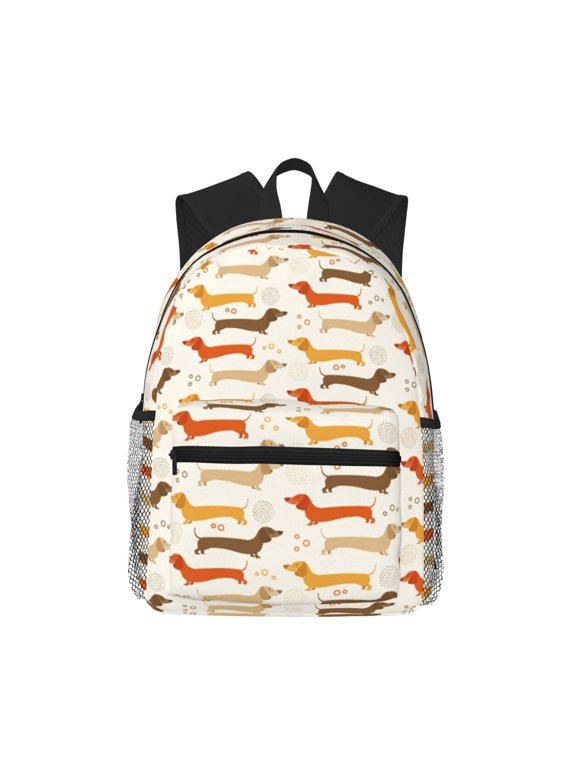 Dachshund Large Capacity Backpack Classic Style Backpack Casual Backpack Water-Resistant School Work Travel Outdoor Backpack