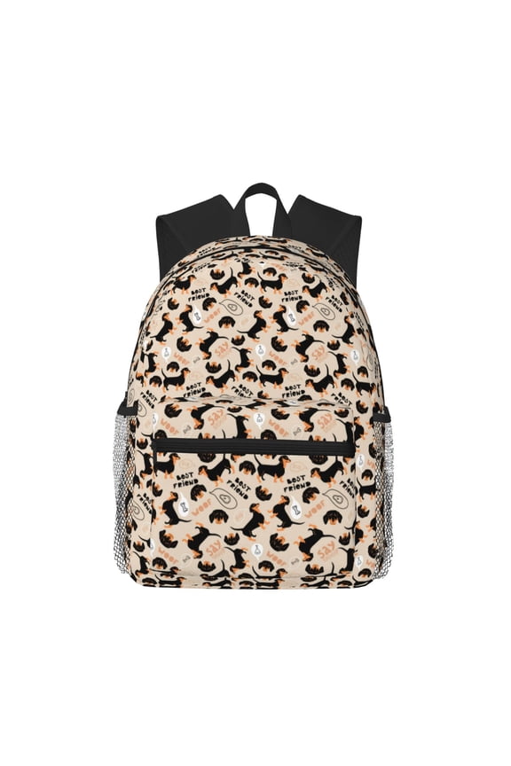 Dachshund Large Capacity Backpack Classic Style Backpack Casual Backpack Water-Resistant School Work Travel Outdoor Backpack