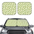 thumbnail image 1 of Picia Daisies Flowers 2 Piece Car Windshield Sun Shade Foldable | Foldable Sun Shield for Front Window Blocks UV Rays and Keeps Your Vehicle Cool-Medium, 1 of 7