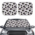thumbnail image 1 of Picia Daisies Flowers 2 Piece Car Windshield Sun Shade Foldable | Foldable Sun Shield for Front Window Blocks UV Rays and Keeps Your Vehicle Cool-Medium, 1 of 7