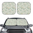 thumbnail image 1 of Picia Daisies Flowers 2 Piece Car Windshield Sun Shade Foldable | Foldable Sun Shield for Front Window Blocks UV Rays and Keeps Your Vehicle Cool-Small, 1 of 6