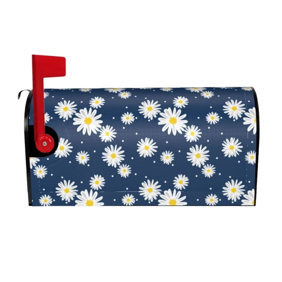Picia Daisies Flowers Magnetic Mailbox Cover Standard Size-25.5x21 in