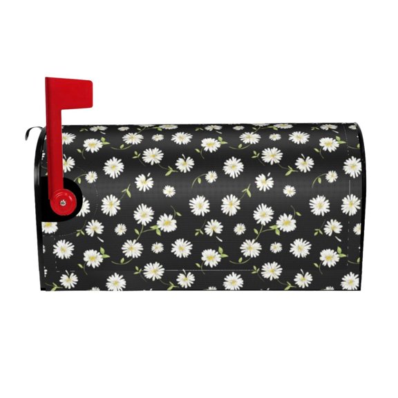 Picia Daisies Flowers Magnetic Mailbox Cover Standard Size-25.5x21 in