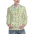 thumbnail image 1 of Picia Daisies Flowers Pattern Casual Women's Hoodie, Hooded Sweatshirt with Kangaroo Pocket, Comfortable Pullover with Eye-catching Drawstrings-X-Large, 1 of 7