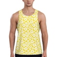 thumbnail image 1 of Picia Daisies Flowers Printed Men’s Performance Tank, Men's Workout Tank Top Moisture-Wicking Tank Top Muscle tee, Breathable Workout Shirt-Medium, 1 of 7