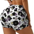 thumbnail image 1 of Picia Daisies Flowers Printed Workout Shorts for Women Seamless Scrunch Butt Lifting High Waisted Yoga Gym Booty Running Moisture-wicking Short Pants-X-Large, 1 of 9