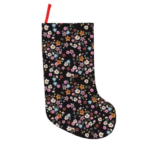 Picia Daisies Flowers for 18in Christmas Stockings, Xmas Stocking for Kids, Holiday and Family Stocking for Fireplace or Party Decoration