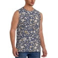 thumbnail image 1 of Picia Daisies Flowers mens Cotton Tank Undershirts , Moisture-wicking Ribbed Tanks, Lightweight Cotton Tank Undershirts-Medium, 1 of 8