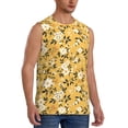 thumbnail image 1 of Picia Daisies Flowers mens Cotton Tank Undershirts , Moisture-wicking Ribbed Tanks, Lightweight Cotton Tank Undershirts-, 1 of 8