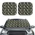 thumbnail image 1 of Picia Daisy 2 Piece Car Windshield Sun Shade Foldable | Foldable Sun Shield for Front Window Blocks UV Rays and Keeps Your Vehicle Cool-Medium, 1 of 7