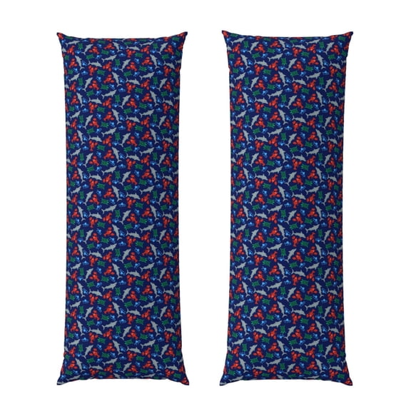 Picia Deep Down In The Ocean Body Pillow Cover - Super Soft Microfiber 20x54 Body Pillow Case - Envelope Closure, Wrinkle, Stain Resistant Body Pillow Cover,Elegant Bedding