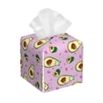 thumbnail image 1 of Picia Different Avocados Pattern Tissue Box Cover,PVC Leather Square Holder,Tissue Box Holder with Magnetic Bottom,Facial Paper Organizer Dispenser-5.2"X5.2"X5.2", 1 of 8