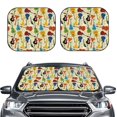 Picia Different Kind Of Guitars 2 Piece Car Windshield Sun Shade