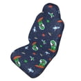 thumbnail image 1 of Picia Dinosaur Astronaut Print Waterproof Sweating Car Seat Cover for Post Gym Workout, Running, Beach and Hiking, Universal Fit Anti-Slip Bucket Seat Protector, 1 of 5
