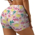 thumbnail image 1 of Picia Dinosaur Printed Workout Shorts for Women Seamless Scrunch Butt Lifting High Waisted Yoga Gym Booty Running Moisture-wicking Short Pants-, 1 of 9