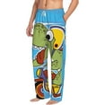 thumbnail image 1 of Picia Dinosaur Riding a Motorcycle Mens Soft Woven Cotton Elastic Waistband Sleep Pajama Pant Lounge Sleep Pant With Pockets And Drawstring-Large, 1 of 9