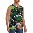 thumbnail image 1 of Picia Dinosaur Skeleton mens Cotton Tank Undershirts , Moisture-wicking Ribbed Tanks, Lightweight Cotton Tank Undershirts-Medium, 1 of 8