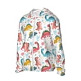 thumbnail image 1 of Picia Dinosaur Women's Men's UPF 50+ Sun Protection Hoodie Shirt Long Sleeve SPF Fishing Outdoor UV Hiking Lightweight Shirts-X-Large, 1 of 9