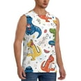 thumbnail image 1 of Picia Dinosaur mens Cotton Tank Undershirts , Moisture-wicking Ribbed Tanks, Lightweight Cotton Tank Undershirts-3X-Large, 1 of 8