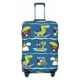 thumbnail image 1 of Picia Dinosaur on the Beach Vacation Luggage Protector Cover Thicken Suitcase Protector Cover Fit 18-32 Inch Luggage-Small, 1 of 9