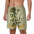 thumbnail image 1 of Picia Dinosaur pattern Mens Swim Trunks with Compression Liner Stretch Beach Shorts Quick Dry with Zipper Pockets No-Chafing Board Shorts-Large, 1 of 9