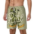 thumbnail image 1 of Picia Dinosaur pattern Mens Swim Trunks with Compression Liner Stretch Beach Shorts Quick Dry with Zipper Pockets No-Chafing Board Shorts-Large, 1 of 9