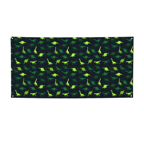 Picia Dinosaurs Pattern Party Banner, Festive Decoration, Holiday Banner, Celebration Decor, Event Banner, Reusable Party Banner-Small
