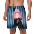 thumbnail image 1 of Picia Dog in Hairdresser pattern Mens Swim Trunks with Compression Liner Stretch Beach Shorts Quick Dry with Zipper Pockets No-Chafing Board Shorts-XX-Large, 1 of 9
