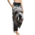 thumbnail image 1 of Picia Dog Wrapped in Towel 1 Womens Soft Woven Cotton Elastic Waistband Sleep Pajama Pant Lounge Sleep Pant With Pockets And Drawstring-Small, 1 of 9