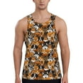 thumbnail image 1 of Picia Dogs Different Breeds Printed Men’s Performance Tank, Men's Workout Tank Top Moisture-Wicking Tank Top Muscle tee, Breathable Workout Shirt-Small, 1 of 7