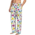 thumbnail image 1 of Picia Doodle Fruits Mens Soft Woven Cotton Elastic Waistband Sleep Pajama Pant Lounge Sleep Pant With Pockets And Drawstring-Medium, 1 of 9