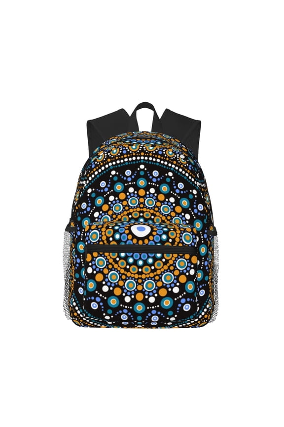 Dot Mandala Large Capacity Backpack Classic Style Backpack Casual Backpack Water-Resistant School Work Travel Outdoor Backpack