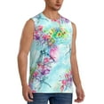 thumbnail image 1 of Picia Dragonfly Floral mens Cotton Tank Undershirts , Moisture-wicking Ribbed Tanks, Lightweight Cotton Tank Undershirts-3X-Large, 1 of 8