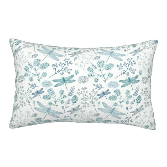 Picia Dragonfly Pattern Plush Pillow Case – Soft and Cozy Cushion Cover, Hypoallergenic Throw Pillow Case for Home Decor-16"x24"