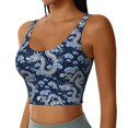 thumbnail image 1 of Picia Dragons Sports Bra for Women,Padded Strappy Sports Bras Medium Support Yoga Bra with Removable Cups,Running Yoga Bra-Medium, 1 of 9