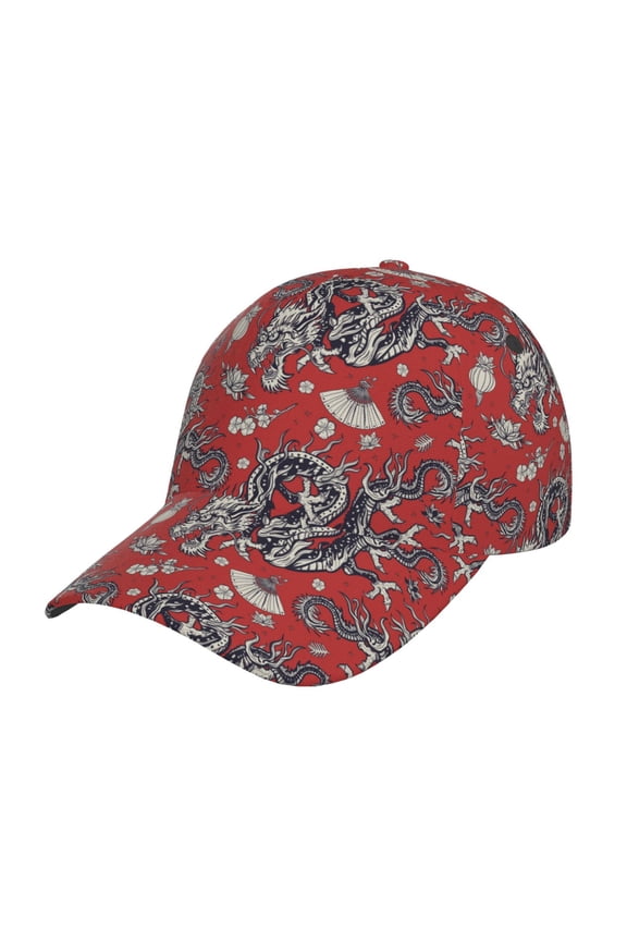 Dragons2 pattern Trucker Low Profile Hat Men Women Baseball Cap Dad Hat Adjustable Unconstructed Plain Cap