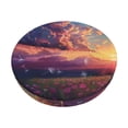 thumbnail image 1 of Picia Dreamy Dandelion Sunset Pattern Round Stool Covers Comfy Seat Covers Stretch Removable Washable Chair Slipcover Round Bar Chair Cushion Cover-12 inch, 1 of 7