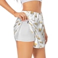 thumbnail image 1 of Picia Dump Truck Pattern Women's 2 in 1 Athletic Running Shorts High Waisted Workout Casual Gym Sweat Shorts with Comfy Liner Zipper Pockets-Medium, 1 of 9