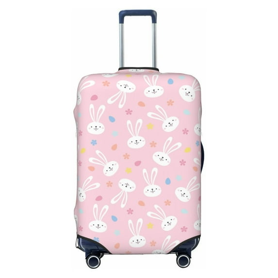 Picia Easter Cute Rabbit Luggage Protector Cover Thicken Suitcase Protector Cover Fit 18-32 Inch Luggage-X-Large