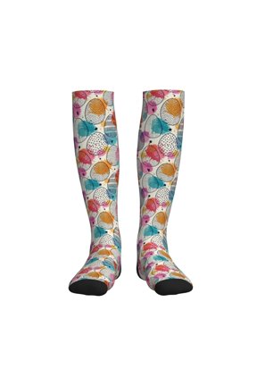 Easter Egg Printed Sports Compression Socks - 15-20mmHg Graduated Compression, High-Performance Soft and Breathable Socks for Men and Women