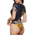 thumbnail image 1 of Picia Elegant Lady With Hat Womens One Piece Swimsuits Modest Tummy Control Bathing Suits Lace Up Slimming Swim Suit-Medium, 1 of 9